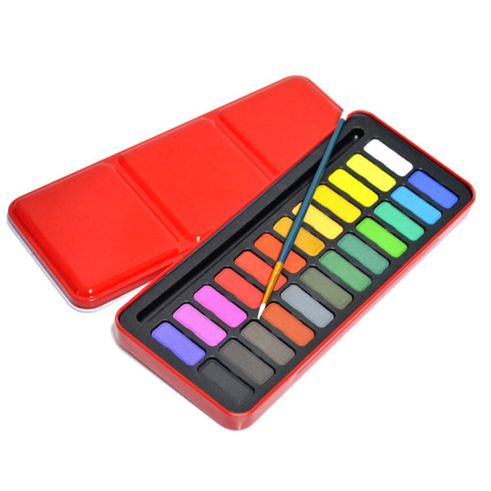 1001x1001 Buy Whitelotous 24 Colors Solid Watercolor Pigments Tablet Set