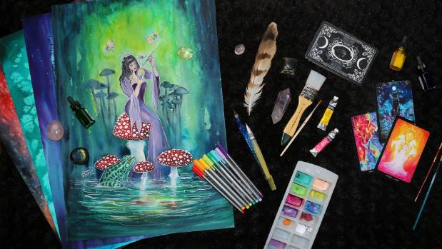 619x349 Talented Taranaki Artist Jessica Shaw Creates Tarot Cards Stuff