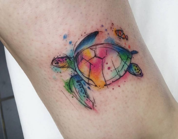 728x568 We Love Watercolor Animal Tattoos Tattoodo
