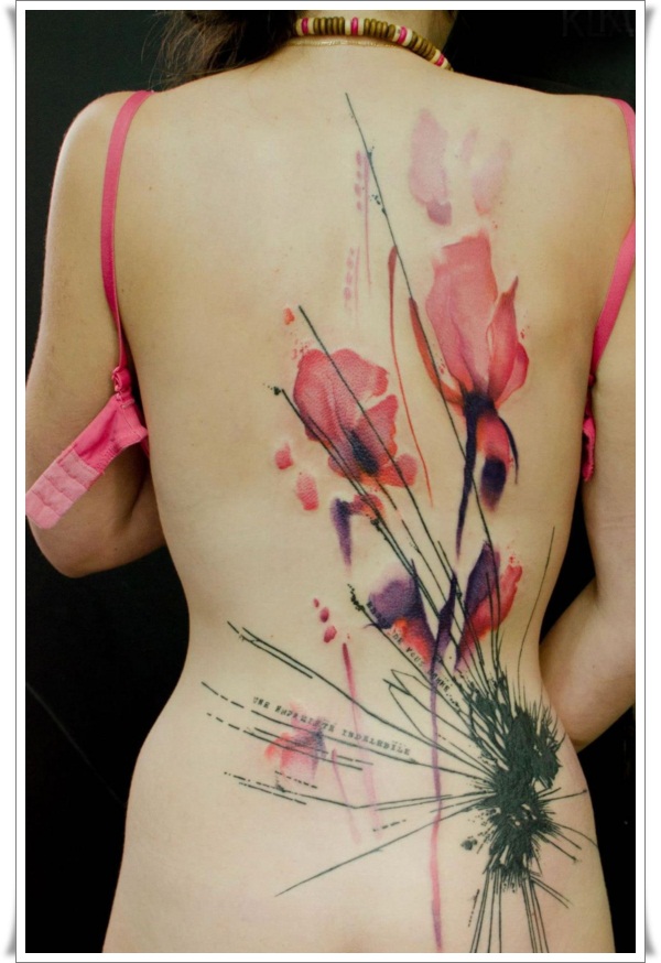 600x874 99 Artistic Watercolor Tattoos That Are Living Works Of Art