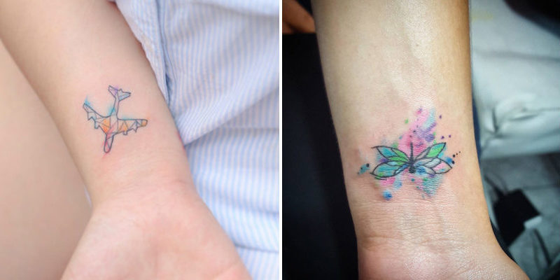 800x400 20 Tiny Watercolor Tattoos That Will Inspire You To Be Artsy Af