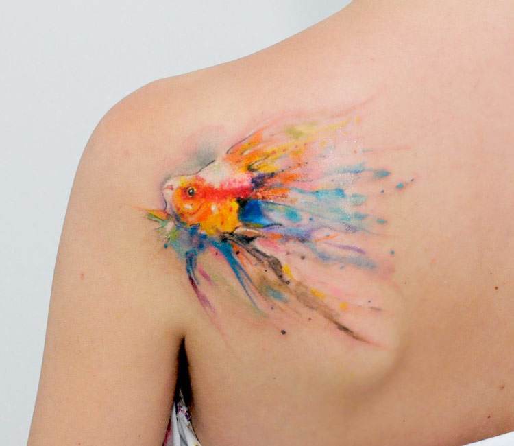 750x650 Fish Watercolor Tattoo By Aleksandra Katsan Post 17743
