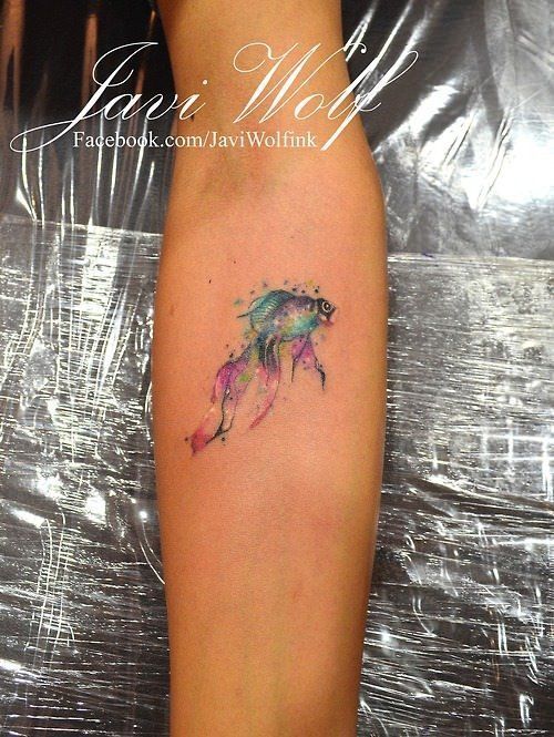 500x665 Watercolor Tattoo Wear A Piece Of Living Art With A Javi Wolf