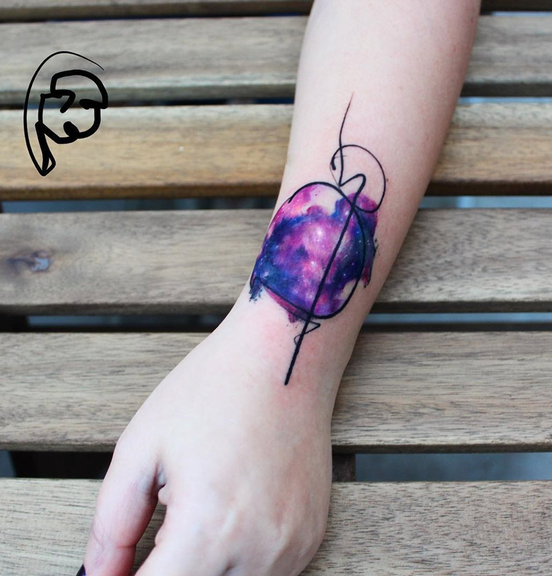 800x835 Galaxy Wrist Tattoo Best Tattoo Design Ideas