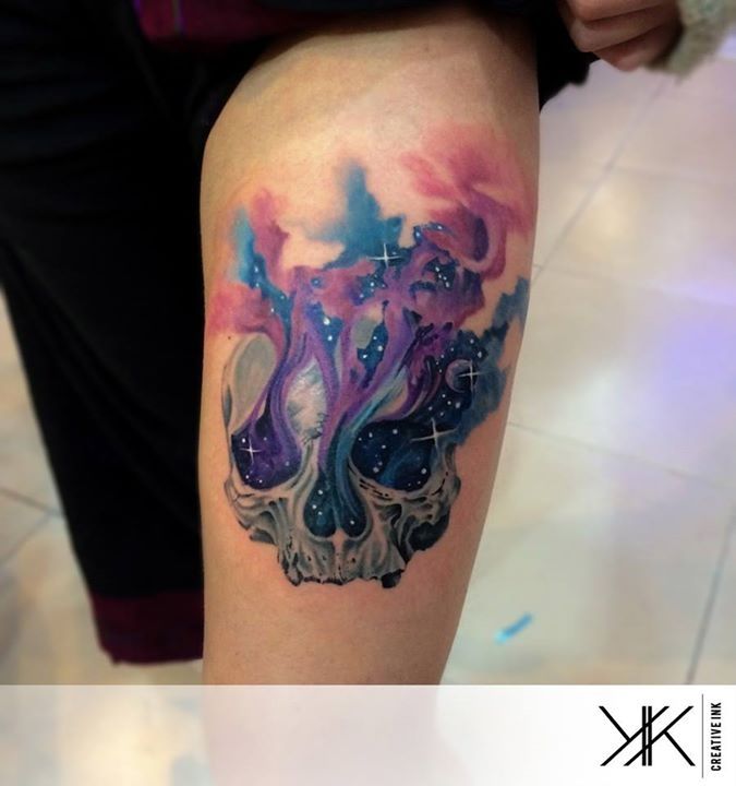 675x720 Skull Watercolor Tattoo Grafos Chdos Pal Futuro Wuu 4.20