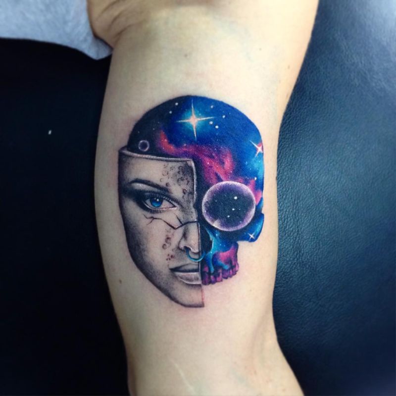 800x800 Galaxy Tattoo By Adrian Bascur