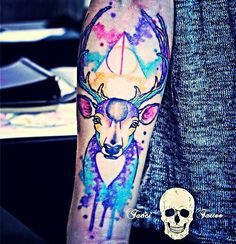 236x244 Watercolor Tattoo Galaxy