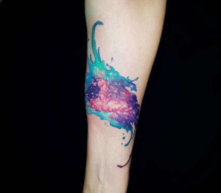 Watercolor Tattoo Galaxy at GetDrawings | Free download