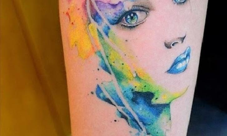 Watercolor Tattoo Painting