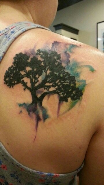 360x640 My Watercolor Tree Of Life Tattoo Done By Amy