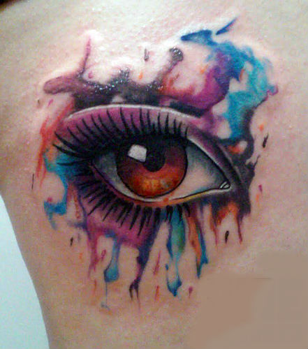 441x500 Colourful Watercolor Tattoo Ideas Amp Design For Woman 2018