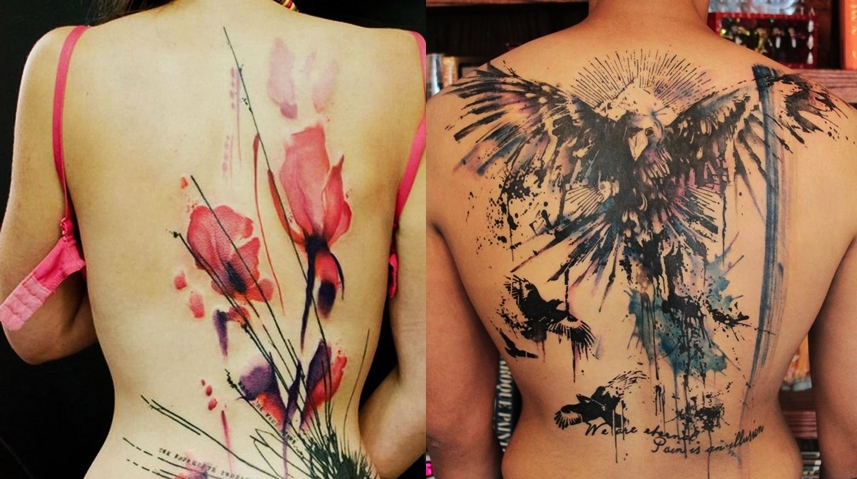 857x479 4 Watercolor Tattoo For Women ~ Everything About Tattoos
