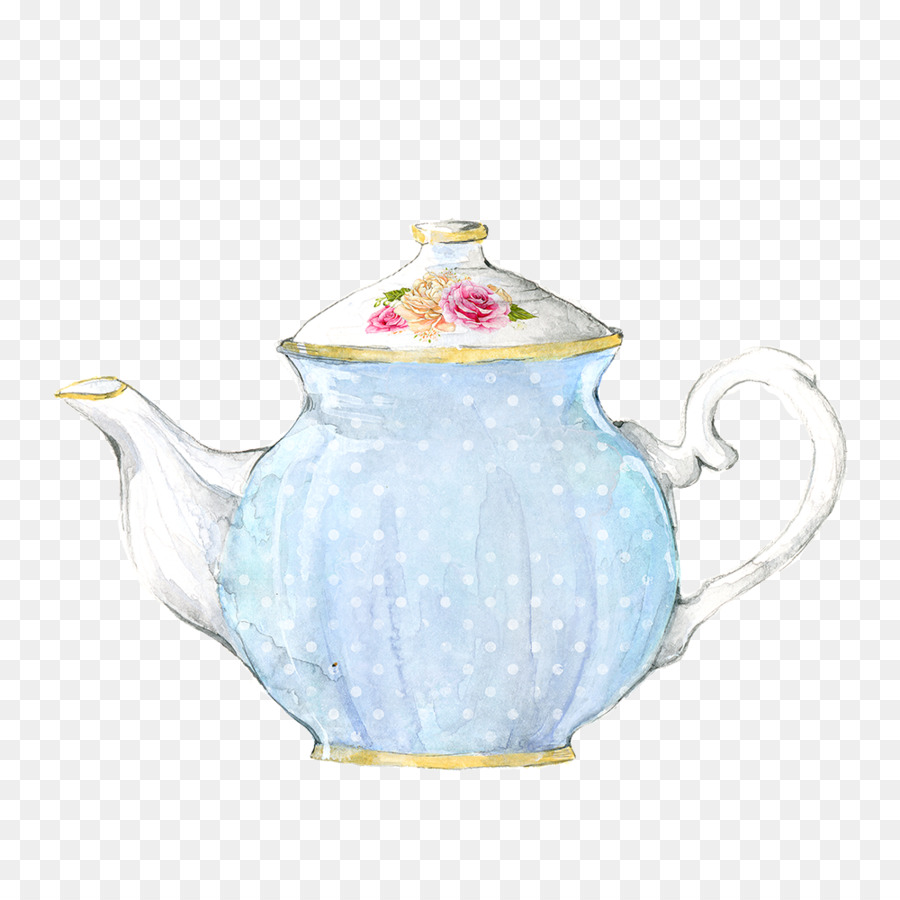 900x900 Teapot Coffee Watercolor Painting Teacup
