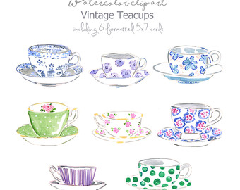 340x270 Teacup Clipart Bunting
