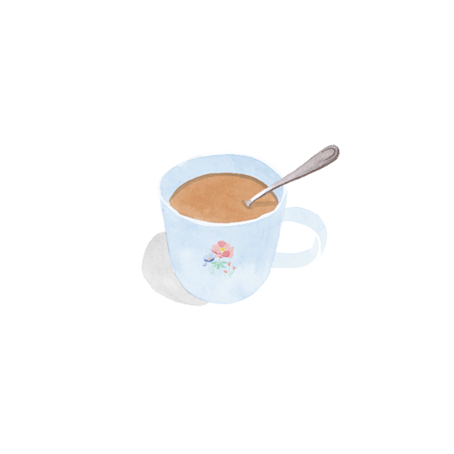500x500 Watercolor Teacup Tumblr
