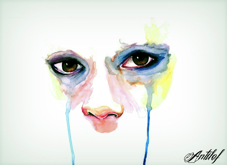 900x654 Watercolor Tears 02 By Antilef