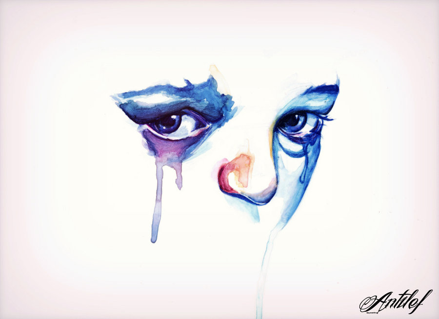 900x654 Watercolor Tears 03 By Antilef
