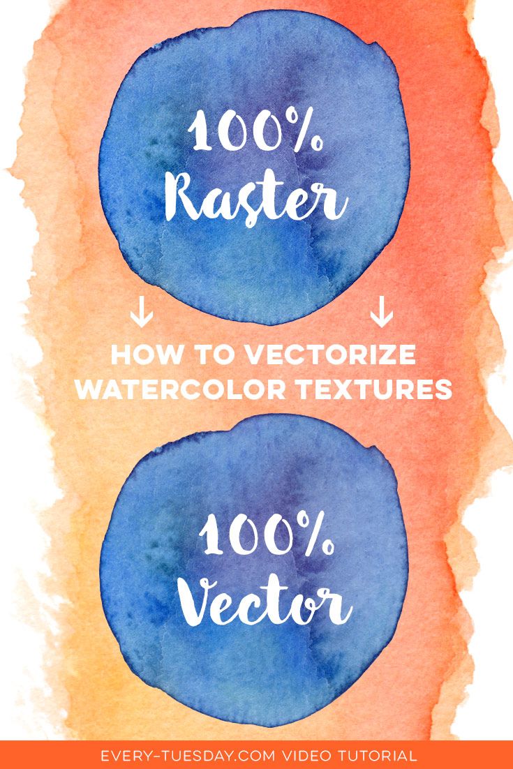 735x1102 How To Vectorize Watercolor Textures Design + Lettering