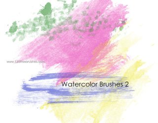 320x250 Free Watercolor Brushes Illustrator