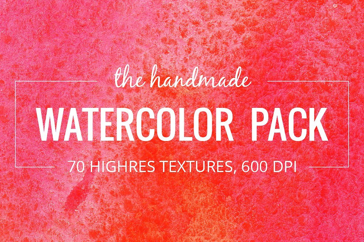 1158x772 70 Handmade Watercolor Textures Pack