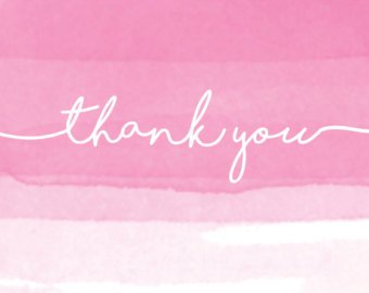 340x270 Watercolor Thank You Etsy