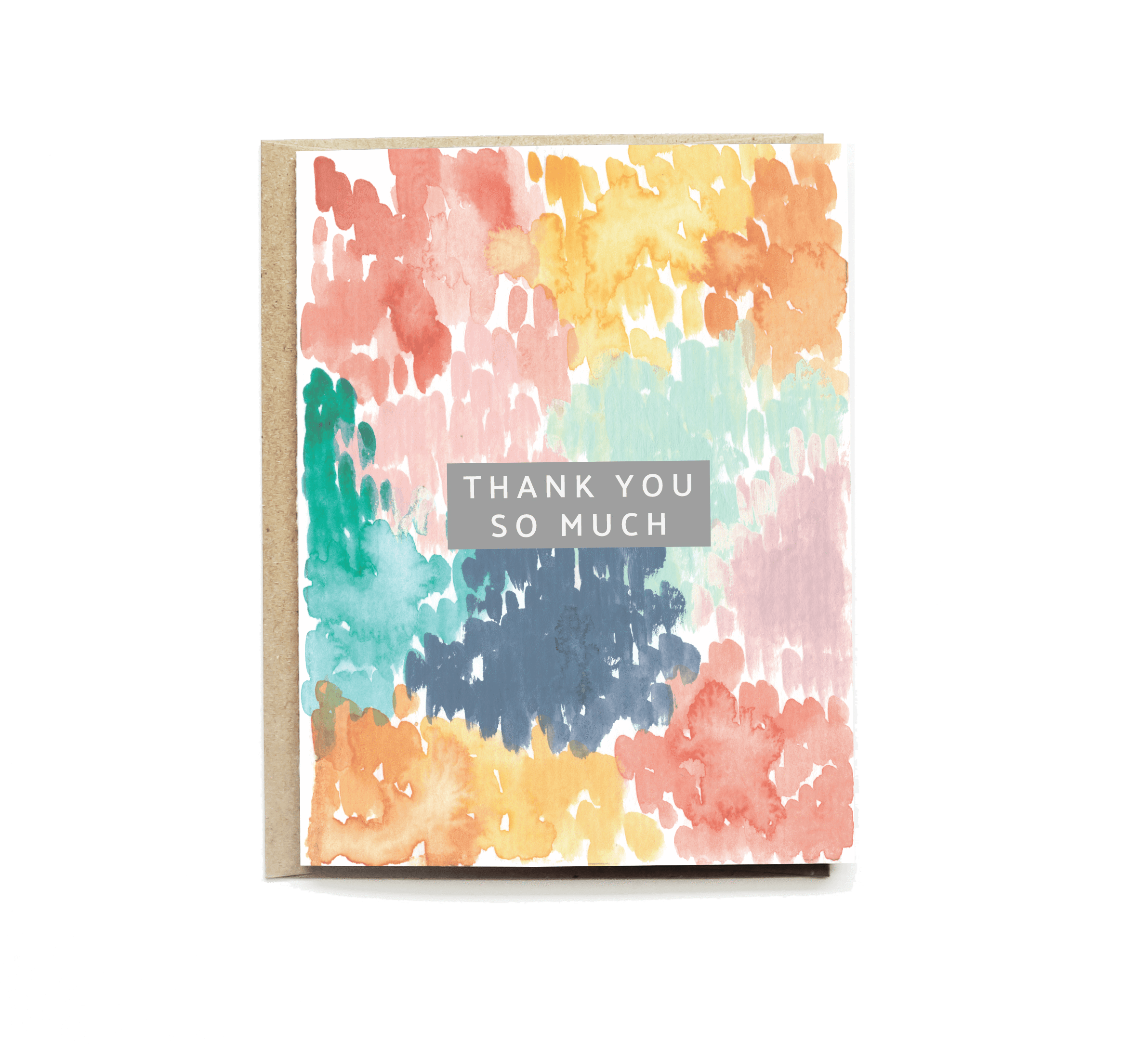 2383x2168 Rainbow Watercolor Thank You Card Pen Pillar