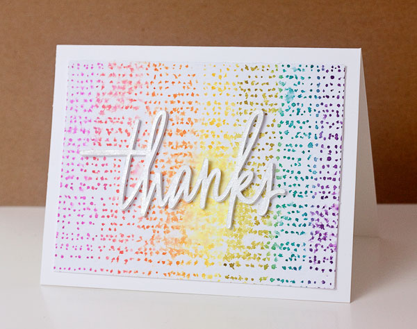 600x474 Using Distress Inks As Watercolors Free Thank You Card Tutorial