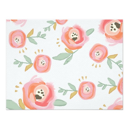 512x512 Watercolor Flower Thank You Cards Invitation Card