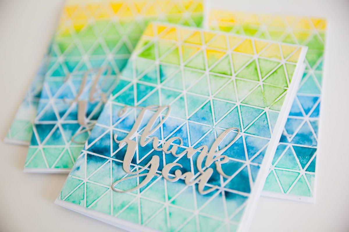 1200x800 Watercolor Resist Thank You Card