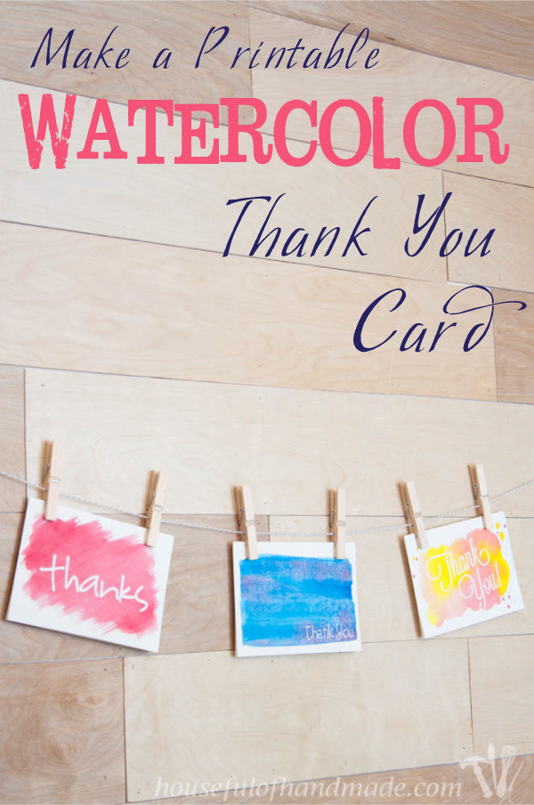 600x904 Watercolor Thank You Cards