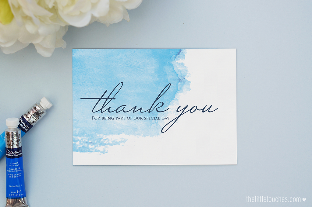 1024x681 Watercolour Thank You Postcards
