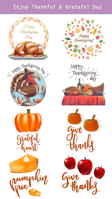 392x696 Thanksgiving Watercolor Set App Price Drops
