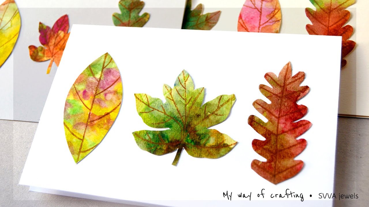 1280x720 Watercolor Leaves Autumn Fall Thanksgiving Cards