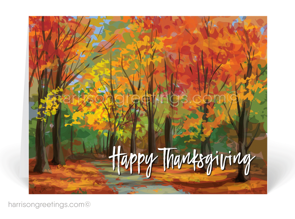 946x704 Watercolor Thanksgiving Cards For Customers
