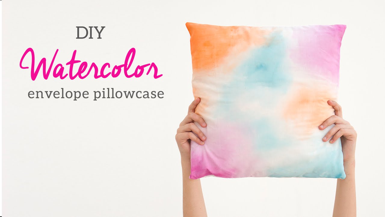 1280x723 Diy Watercolor Pillowcase Room Decor Throw Pillow