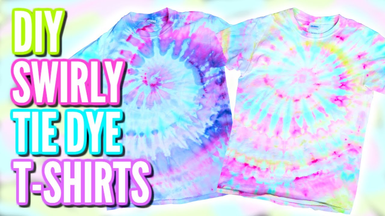 1280x720 Swirly Pastel Watercolor Tie Dye T Shirts Diy Ice Dying Tutorial