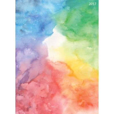 400x400 2017 Watercolor Tie Dye 12 Month Simplicity Planner Tfb174220