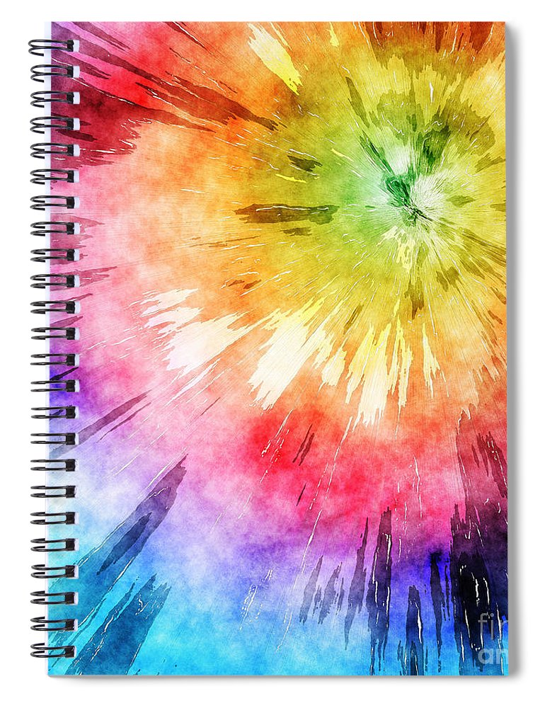 770x1000 Tie Dye Watercolor Spiral Notebook For Sale By Phil Perkins