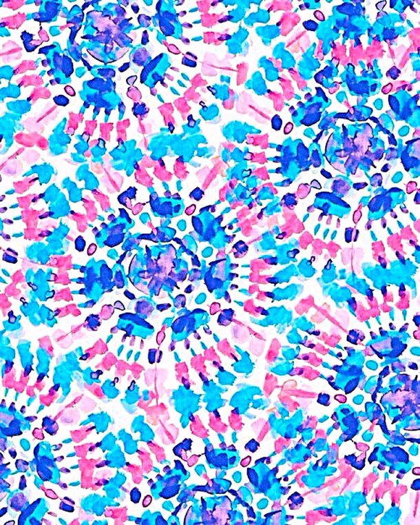 610x762 Hipster, Watercolor, Tie Dye, Blue, Wallpaper