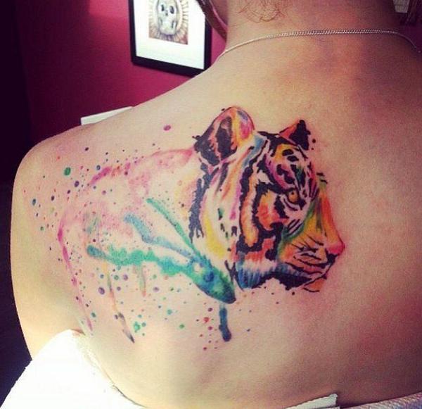 600x581 Tattoos On Twitter Watercolor Tiger Tattoo Httpt.cowioqhsku1d
