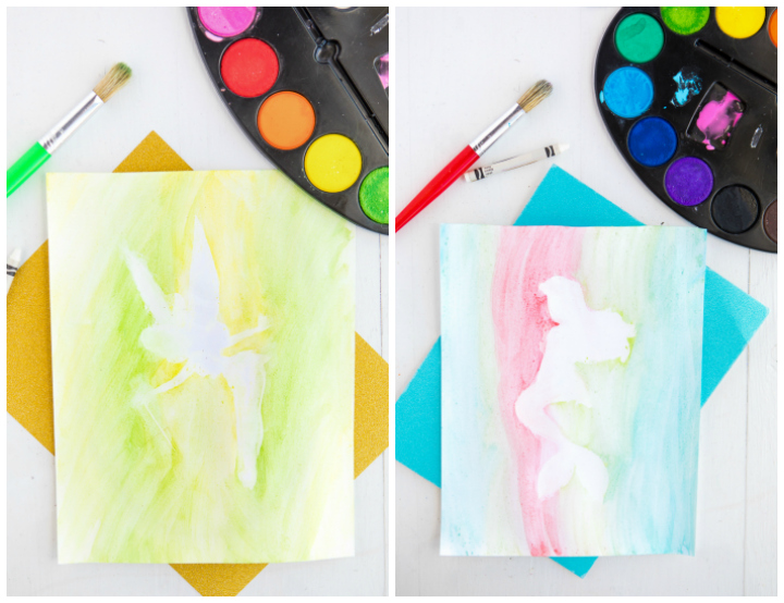 720x554 Princess Watercolor Silhouette