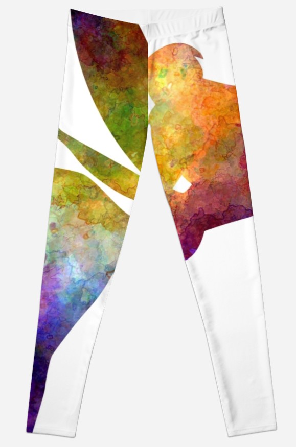 579x875 Tinkerbell In Watercolor Leggings By Paulrommer Redbubble