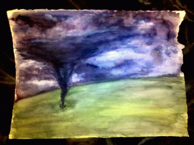 640x478 Thespottedartist Watercolor Tornado