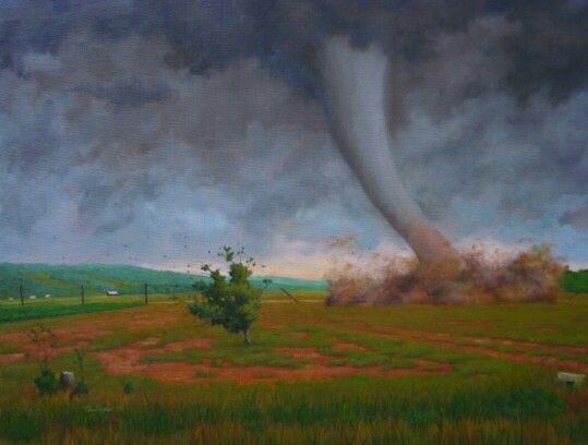 539x408 Watercolor Tornado Painting Tornado Fascination