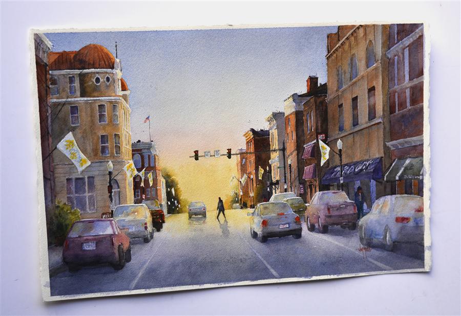 900x618 Morning In Town By Judy Mudd