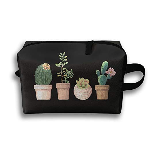 522x522 Cactus Watercolor Travel Bag Cosmetic Bags Brush Pouch