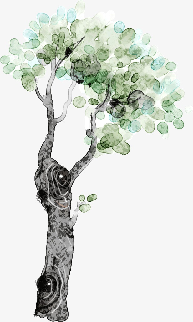 617x1029 Watercolor Tree, Watercolor Clipart, Tree Clipart, Watercolor Png