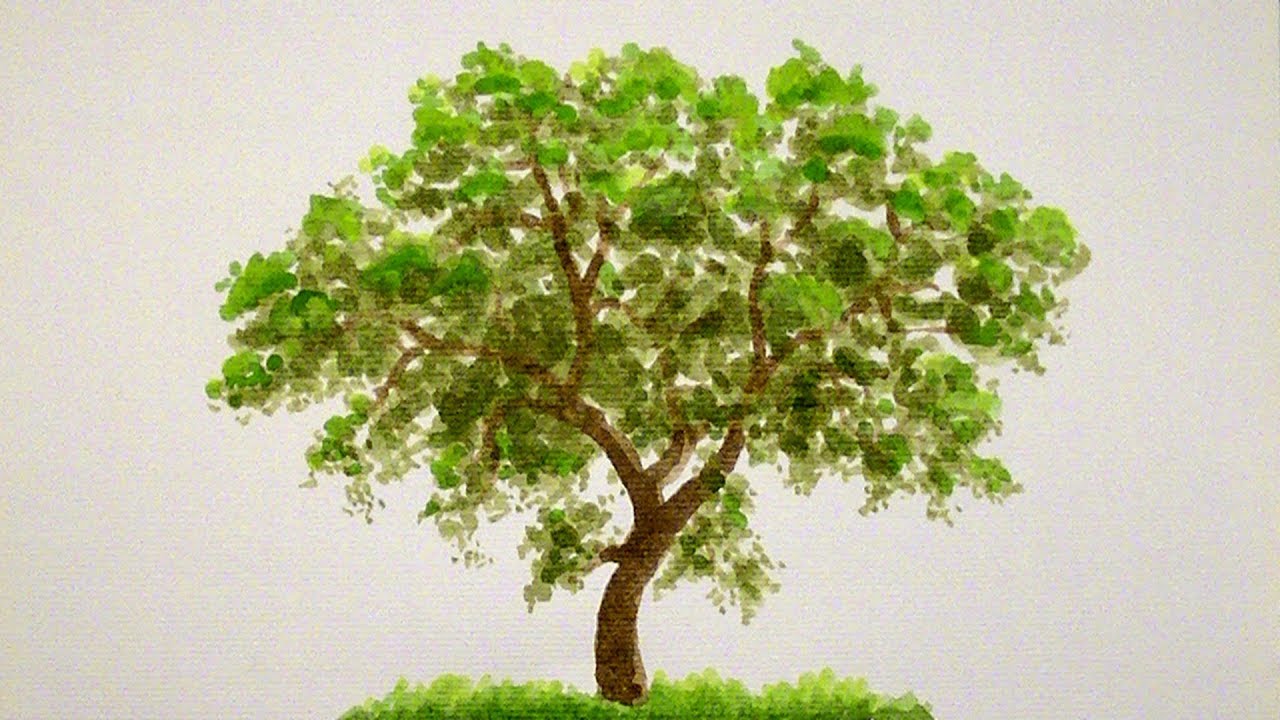 1280x720 Easy To Make Watercolor Tree