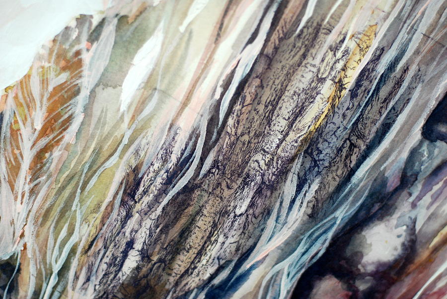 900x602 Tree Bark Texture Painting By Kimberlee Trowbridge