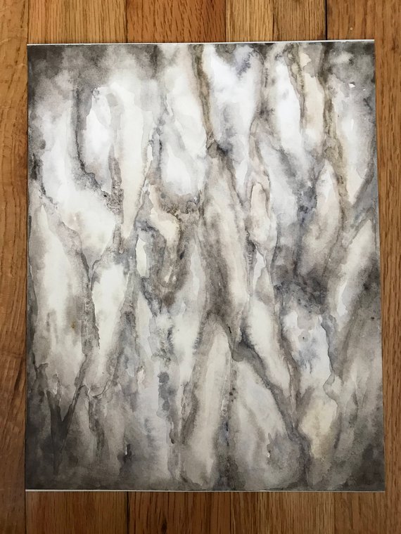 570x760 Tree Bark. Print Of Original Work. Print Acrylic Watercolor Etsy